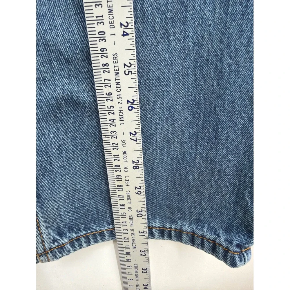 Levis 550 Relaxed Fit Medium Wash Distressed Denim Jeans Mens 36x33‎